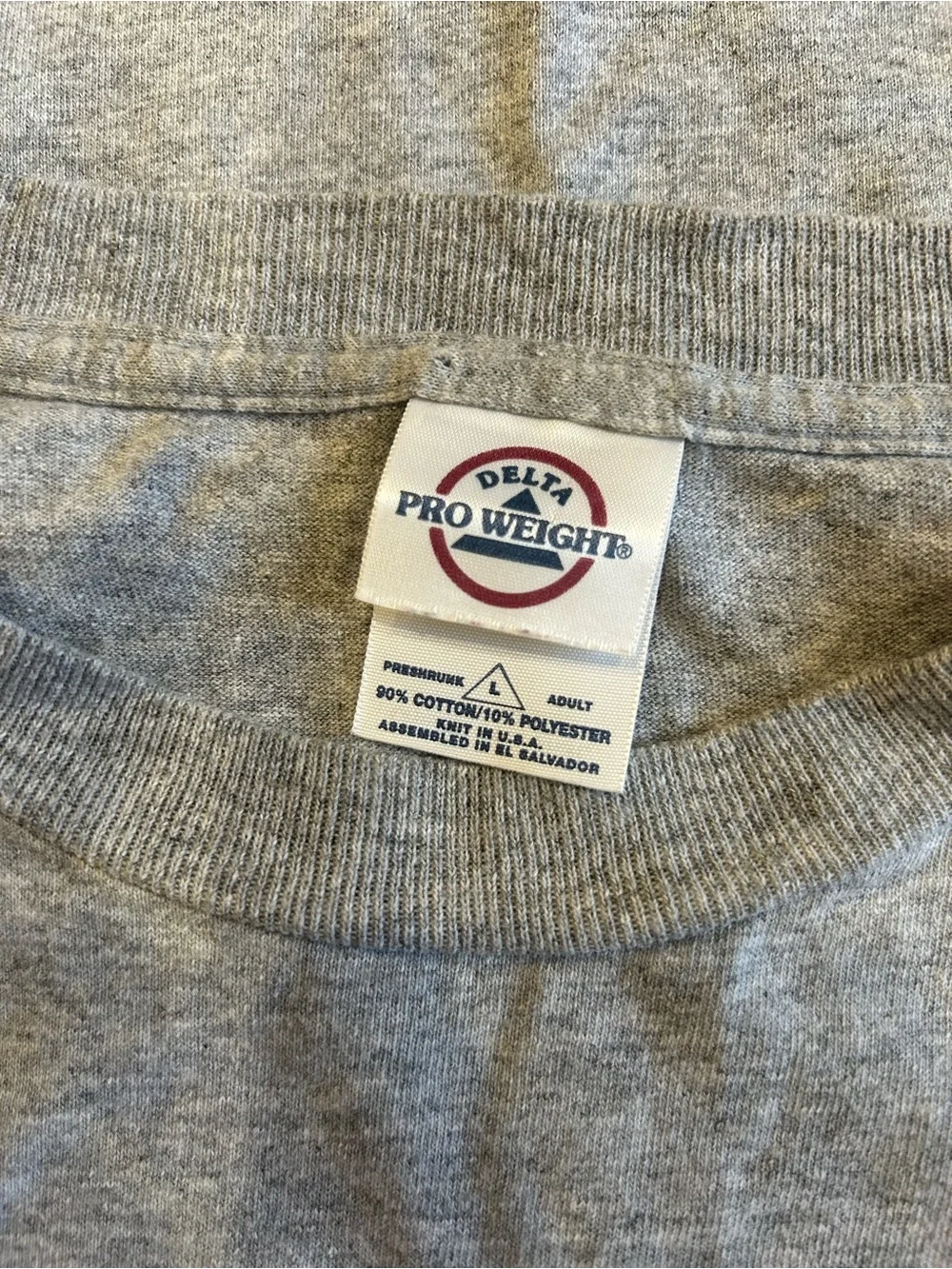 Vintage Best Dad In The World Baseball T-Shirt Delta Pro Weight Gray Men's Large